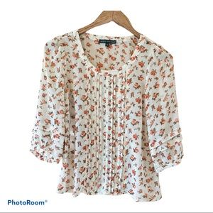 Elena Solano Floral Peasant Top